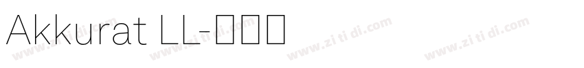 Akkurat LL字体转换